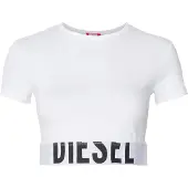 Diesel Camiseta negro / blanco
