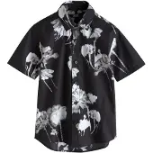 Next Camisa gris / gris oscuro / negro