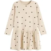 Cool Club Vestido crema / negro