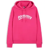 Tommy Hilfiger Sudadera 'ESS' fucsia / blanco