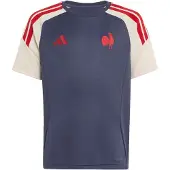 Adidas Camiseta funcional 'Frankreich Rugby' crema / navy / rojo cereza