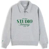 Tommy Hilfiger Sudadera 'STUDIO TOMMY' gris / verde