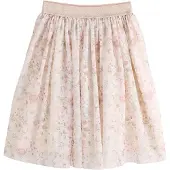 Next Falda ecru / oro / verde pastel / rosa