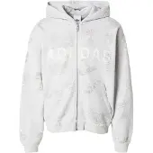 Adidas Originals Sudadera con cremallera 'AOA' gris oscuro / gris moteado / offwhite