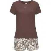 s.Oliver Pijama beige claro / marrón