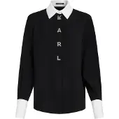 Karl Lagerfeld Blusa negro / blanco