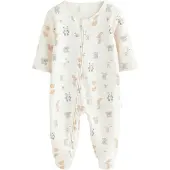 Next Pijama azul / blanco