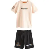 Next Pijama melocotón / naranja oscuro / negro / blanco