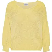 Americandreams Jersey talla grande 'Milana Cotton' amarillo claro