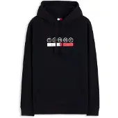 Tommy Hilfiger Sudadera 'DNA PLAY' rojo / negro / blanco