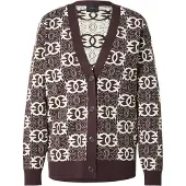 Pinko Cárdigan crema / chocolate