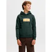 Jack & Jones Junior Sudadera 'JJBuster' amarillo / verde oscuro