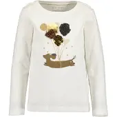 Blue Seven Camiseta beige claro / marrón / oro / offwhite