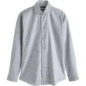 Next Camisa gris oscuro / blanco