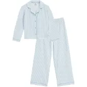 We fashion Pijama azul claro / blanco