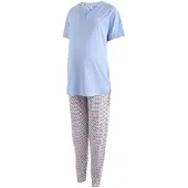 Next Pijama azul claro / baya / blanco