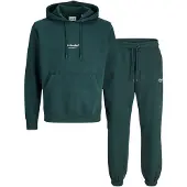 Jack & Jones Ropa para correr 'JJESOHO' verde oscuro / blanco