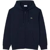 Lacoste Sudaderas con capucha Sweatshirt zippé à capuche en molleton hombre - Marino - EU XL