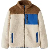Name it Chaqueta polar 'NKMMacey' beige / azul / marrón