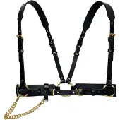 Haute Cuir Cinturón 'Tara Chain Harness' negro