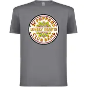 The Beatles Camiseta 'Beatles- lonely Hearts Club T-Shirt' gris