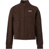 Emporio Armani Sudadera con cremallera marrón / marrón oscuro