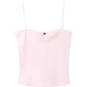 Mango Top 'ROSE' oliva / rosa / rojo carmesí