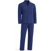 PANTONECLO Pijama largo 'Men’s Nightwear Set' navy