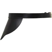 Haute Cuir Cinturón 'Ivy Side Peplum Belt' negro