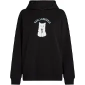 Karl Lagerfeld Sudadera 'Choupette-Skizzen' azul claro / negro / blanco
