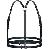 Haute Cuir Cinturón 'Double Belt Harness' negro