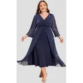 LapaPlus Vestido de gala 'Women Dress' navy
