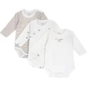 Chicco Pijama entero/body crema / marrón