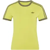 Adidas adidasCAMISETA ENTALLADA 3 STRIPES 2XS Preloved Lime / Olive Strata Mujer