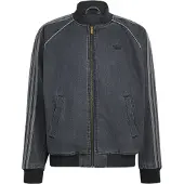 Adidas Originals Chaqueta de entretiempo 'SST DENIM TRACK' gris / negro denim