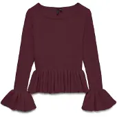 Vero Moda Jersey 'VMGeorgia' rojo vino