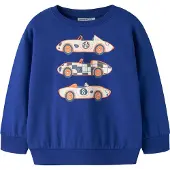 Name it Sudadera 'NMMVILDAR' azul real / azul paloma / naranja / blanco