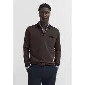 Bugatti Camiseta navy / marrón oscuro