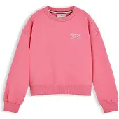 Tommy Hilfiger Sudadera rosa claro / blanco