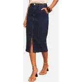 Love & roses Falda azul oscuro