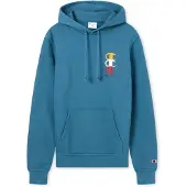 Champion Sudadera azul real / curry / rojo / blanco
