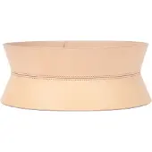 Haute Cuir Cinturón 'Sablier Corset Belt' crema