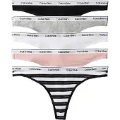 Calvin Klein Underwear Tanga gris moteado / rosa / negro / blanco