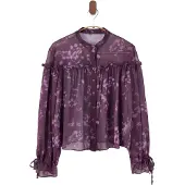Trendyol Blusa rosa / rojo vino
