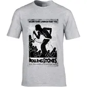 The Rolling Stones Camiseta 'Rolling Stones American Tour 1972 Silhouette T-Shirt' gris