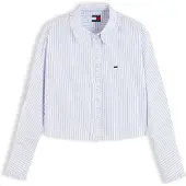 Tommy Hilfiger Blusa azul claro / rojo cereza / blanco