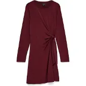 Vero Moda Vestido 'VMJill' rojo oscuro