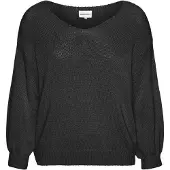 Americandreams Jersey talla grande 'Milana Cotton' negro