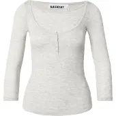Weekday Camiseta gris claro