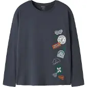 Name it Camiseta 'NKMVAGNO' azul noche / gris / blanco